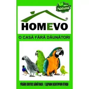100% Натурален препарат за здрави екзотични птици / Homevo pasari exotice sanatoase