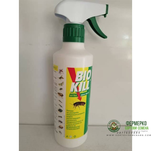 БИО КИЛ ЕКСТРА BIO KILL® EXTRA MICRO FAST GT – Инсектицид-акарицид спрей - 500 мл