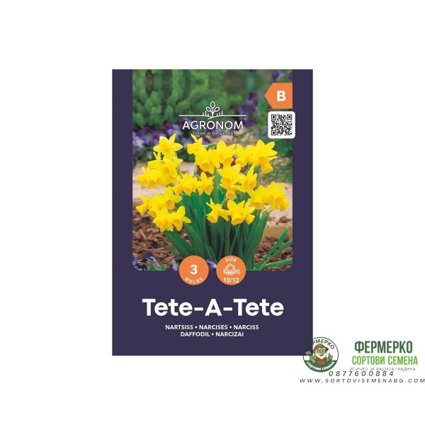 Нарцис Тет-а-Тет Narcissus Tete-a-Tete - AGRONOM - 3 бр луковици