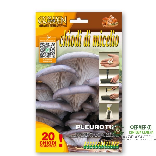 Мицелови дибли за Кладница (Pleurotus ostreatus) - 20 бр