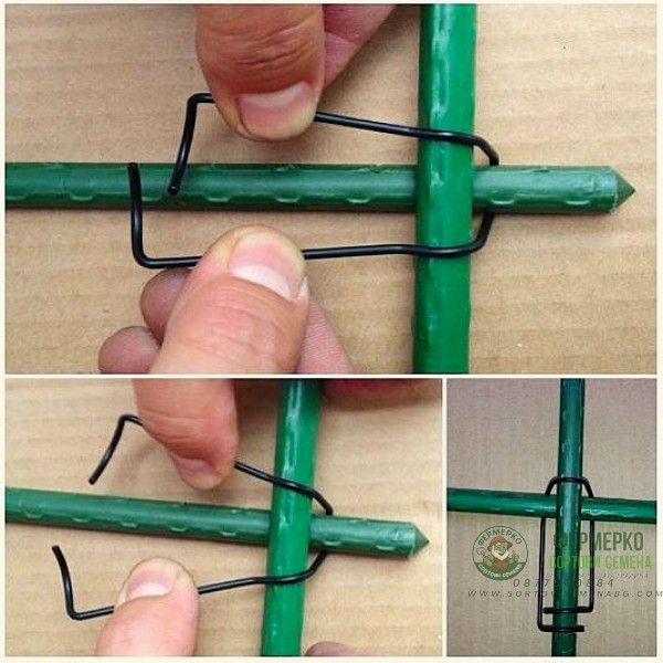 Метални скоби за закрепване на колчета Ø20 мм – 10 броя