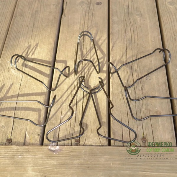 Метални скоби за закрепване на колчета Ø20 мм – 10 броя