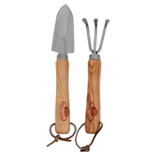 Комплект градински инструменти от неръждаема стомана Esschert Design - 2 части (лопатка и гребло)