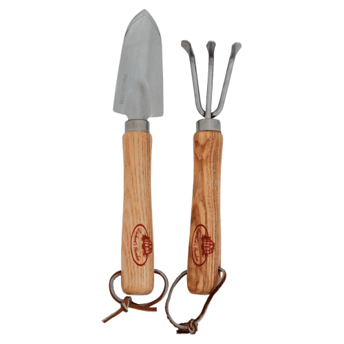 Комплект градински инструменти от неръждаема стомана Esschert Design - 2 части (лопатка и гребло)