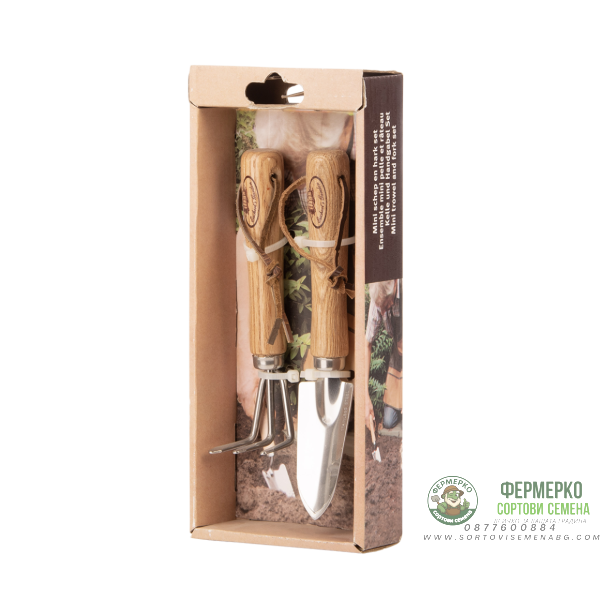 Комплект градински инструменти от неръждаема стомана Esschert Design - 2 части (лопатка и гребло)