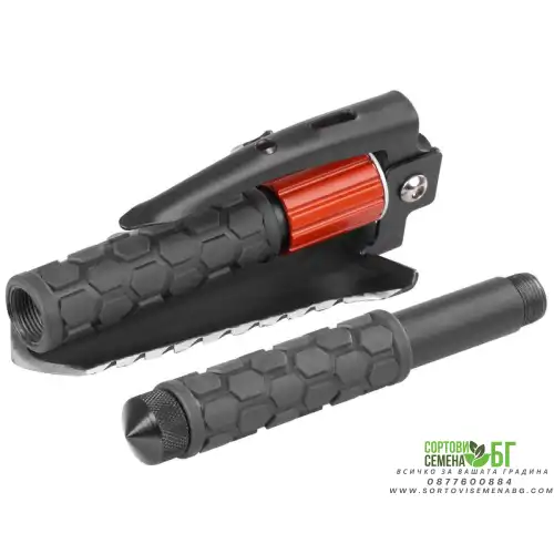 Mногофункционална сгъваема лопата с огниво и текстилен калъф Mногофункционална сгъваема лопата с огниво и текстилен калъф