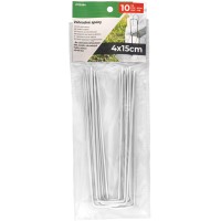 Метални скоби за закрепване - 4х15 см - 10 броя