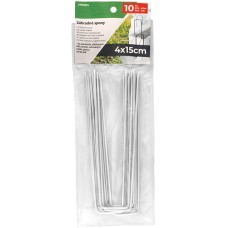 Метални скоби за закрепване - 4х15 см - 10 броя