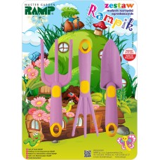 Комплект градински инструменти Малък градинар Rampik Лилав