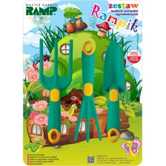 Комплект градински инструменти Малък градинар Rampik Tюркоаз