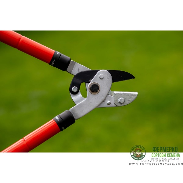 Телескопична градинска ножица с наковалня 62-93см