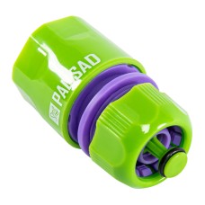 Съединител за маркуч 1 2, аквастоп, пластмасов Palisad