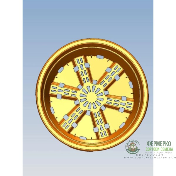 Саксия за отглеждане на боровинки с дренажна мрежа 40л