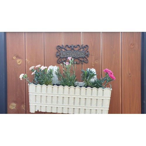 Комплект Саксия (Кашпа) с куки 39 см + Карамфилчета