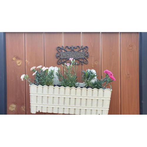 Комплект Саксия (Кашпа) с куки 39 см + Карамфилчета
