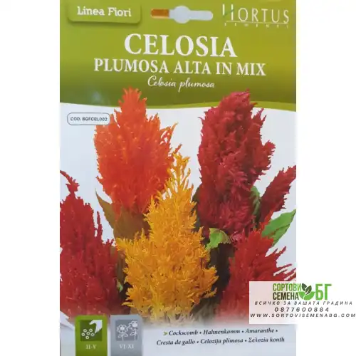 Целозия Висока Микс / Celosia plumosa