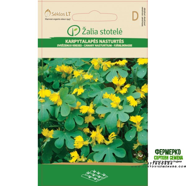 Настурция Канарче Tropaeolum peregrinum