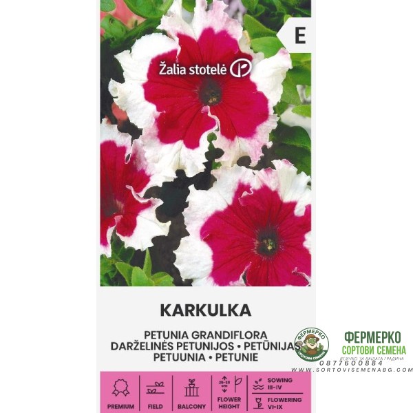 Едроцветна Петуния Каркул Petunia grandiflora Karkulka
