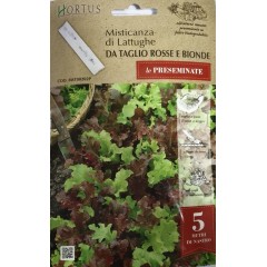 Семена на лента за Микс Салати Червена и Зелена Misticanza di Lattughe da taglio Rosse e Bionde