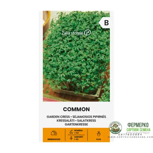 Семена за микро Крес Коммон /  Lepidium sativum L