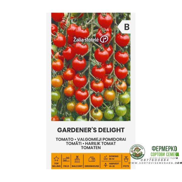 Чери Домати Гарденер Делайт Gardeners Delight