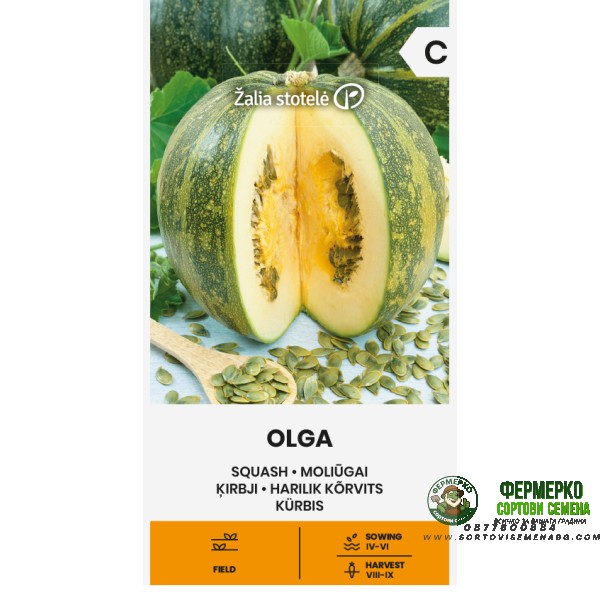 Тиква Олга (с голо семе) Olga
