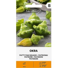 Тиквички Патисон зелени Okra