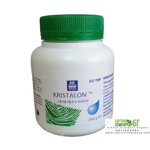 ЕО ТОР Кристалон 18-18-18-3 + микро - зелен - за листно подхранване и фертигация ЕО ТОР Кристалон 18-18-18-3 + микро - зелен - за листно подхранване и фертигация