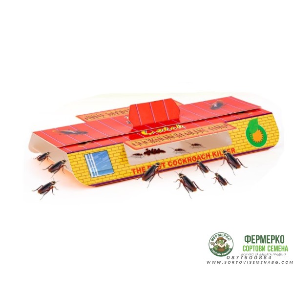 Капан за хлебарки - къщичка с лепило