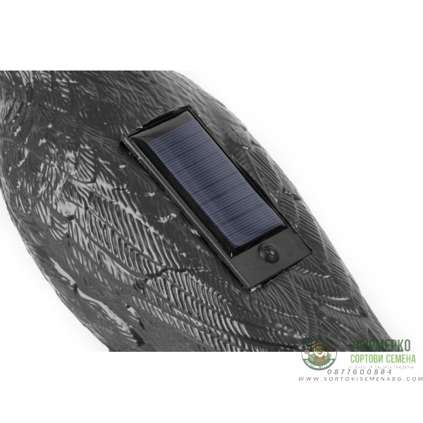 Соларен стоящ гарван за отблъскване на птици