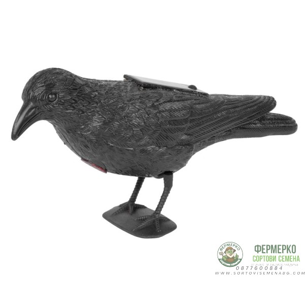 Соларен стоящ гарван за отблъскване на птици