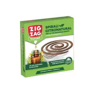 Зиг Заг Спирали против комари с Етерично масло от Цитронела / Citronella