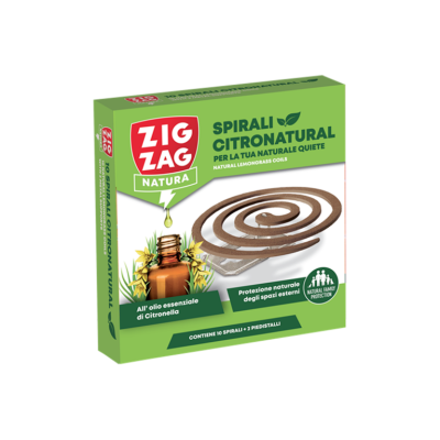 Зиг Заг Спирали против комари с Етерично масло от Цитронела / Citronella