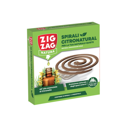 Зиг Заг Спирали против комари с Етерично масло от Цитронела / Citronella