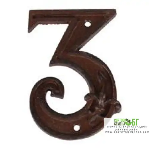 Чугунена цифра 3 Чугунена цифра 3