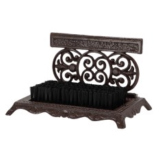 Чугунена стъргалка за обувки с четка