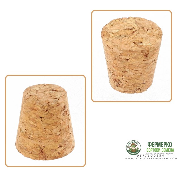 Коркова тапа за дамаджана Ferrari (за 10 15 20 25 34 л.) Ø 45-40 мм