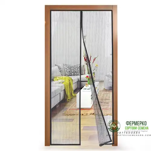 Магнитна мрежа против насекоми (за врата) - 0.9x2 м