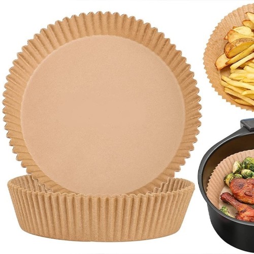 Незалепващи кръгли хартиени тави за Еър Фрайър / Air Fryer / ф16
