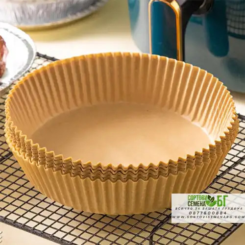 Незалепващи кръгли хартиени тави за Еър Фрайър / Air Fryer / ф20