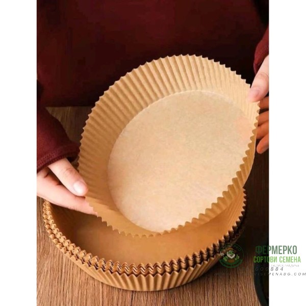 Незалепващи кръгли хартиени тави за Еър Фрайър Air Fryer ф16