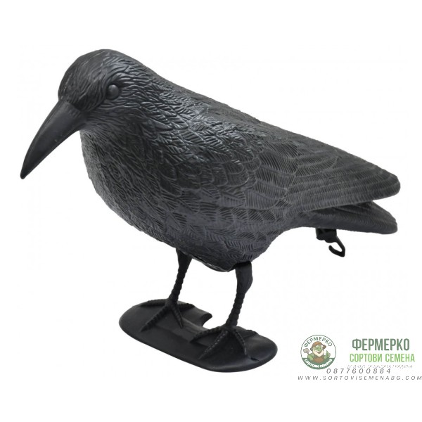 Стоящ гарван за отблъскване на птици - 38 х 20 см