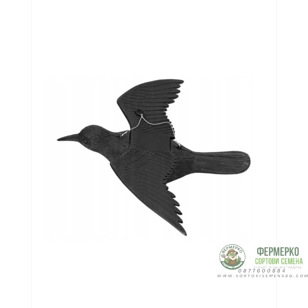 Висящ гарван за отблъскване на птици 40 х 57 см