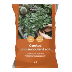 Почвен субстрат за кактуси и сукуленти Cactus soil - 4 л