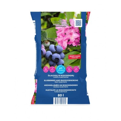 Торфен субстрат за боровинки и рододендрони - 80 л