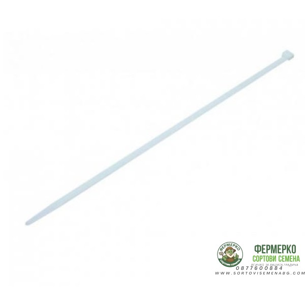 Кабелна превръзка (Свински опашки) 4х200мм бяла