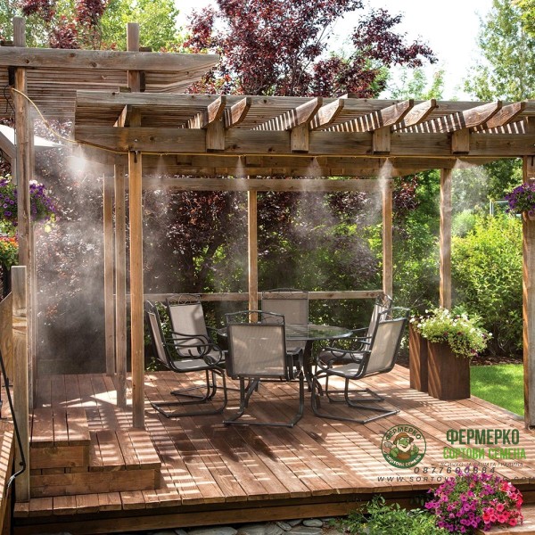 Система за охлаждане с водна мъгла (мъглуване) – 10 м - 10 дюзи