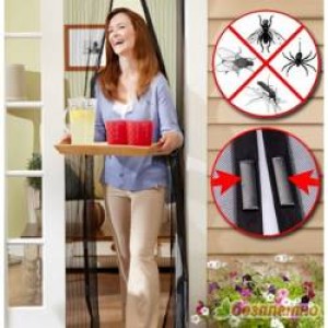 Магнитна мрежа срещу насекоми за врати 0.9м x 2м
