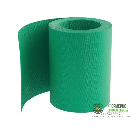 Градинска права бордюрна лента - зелена - 15 см/ 9 м