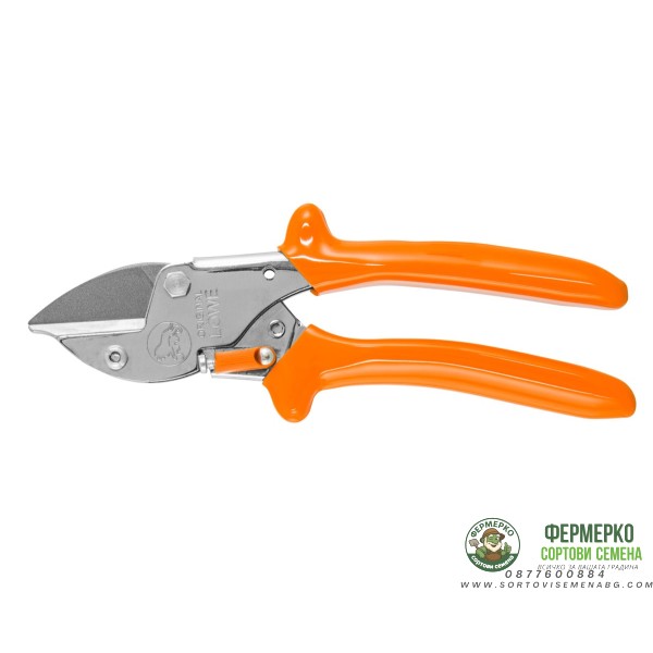 Овощарска ножица с извита ръкохватка с тесен връх (тип секатор) LOWE 5
